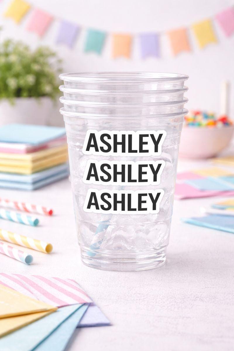 PERSONALIZED NAME STICKER, Name Decal, Personalized Vinyl Name Sticker, Customized Name Stickers, Water bottle sticker, Laptop Decal Sticker