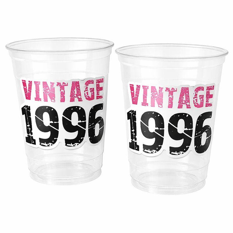 30th PARTY CUPS Vintage 1996 Cups Best of 1996 30th Birthday Party 30th Birthday Favors 30th Party 30th Party Decorations 1996 Birthday Cups