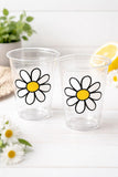 DAISY CUPS - Daisy Birthday Party Cups Daisy Baby Shower Cups Floral Party Cups Flower Party Cups Daisy Party Favors Daisy Flower Cup Flower