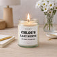 Personalized Last Nerve Soy Candle, Custom Name Candle Gift, Funny Scented Candle for Her or Him Christmas Gift, Birthday Gift, Funny Gifts