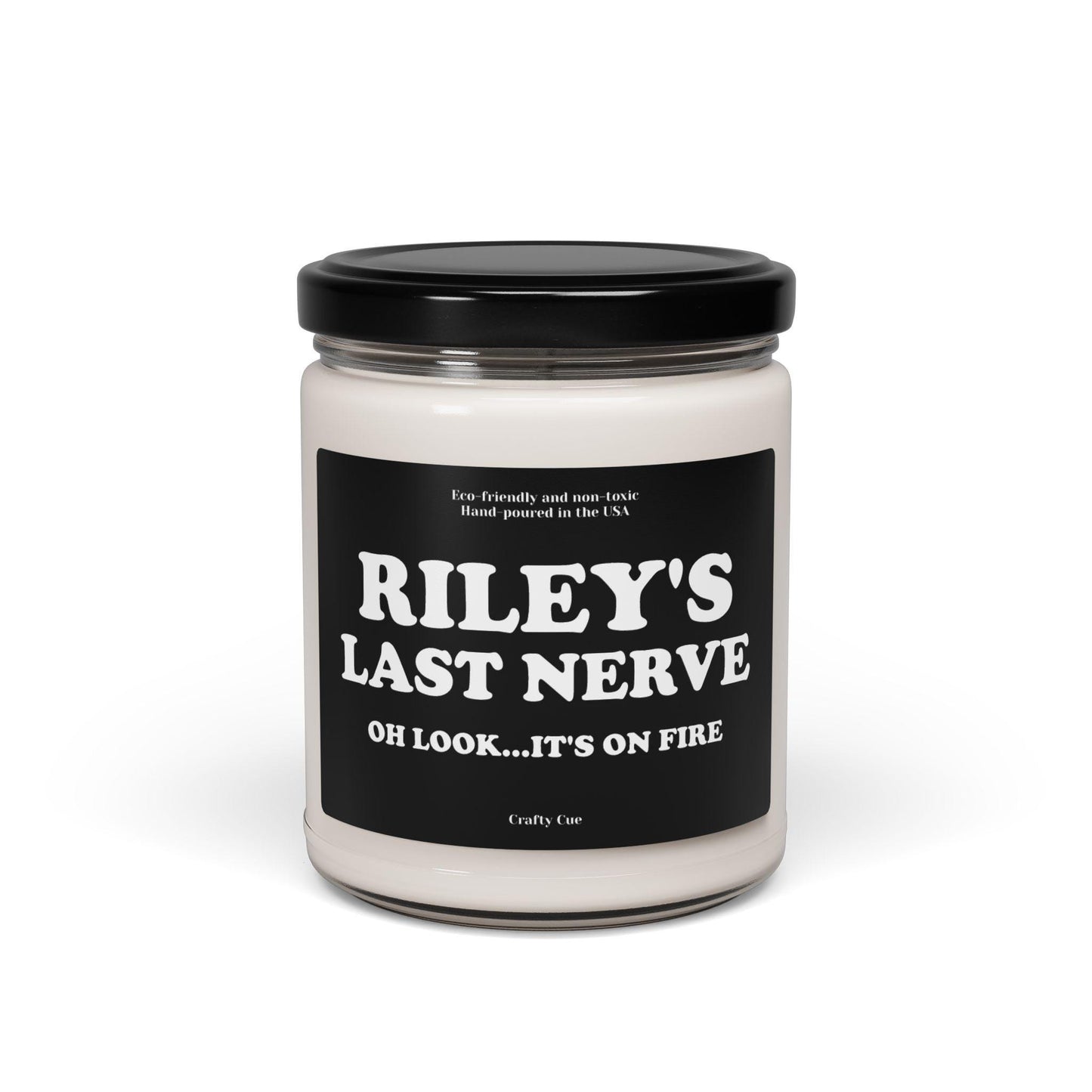 Personalized Last Nerve Candle, Custom Name Funny Soy Candle Gift for Coworker, Friend, or Boss, Dad, Her, Him, Mom, Employee, Funny Gift