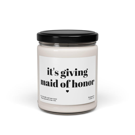 Its Giving Maid of Honor Candle, Maid of Honor Gift, Maid of Honor Proposal Box, Bridesmaid Gift Box, Bridal Party Gift, Wedding Planning