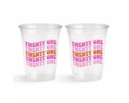 21st BIRTHDAY PARTY CUPS 21st Birthday Party 21st Party Decorations 21st Party Favors Vintage 2002 Birthday 2002 Party Legally 21 Finally 21