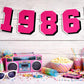 1986 BANNER Best of 1986 40th Birthday Banner 1986 Garland 1986 Party Decorations 40th Party Decorations 40th Party Banner 40 Birthday Party