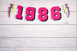1986 BANNER Best of 1986 40th Birthday Banner 1986 Garland 1986 Party Decorations 40th Party Decorations 40th Party Banner 40 Birthday Party