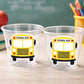 School Bus Party Cups - School Cups School Bus Birthday School Bus Party School Bus Favors Teachers Gift Gift for Teacher Back To School