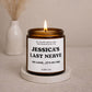 Personalized Last Nerve Scented Soy Candle, Custom Name Candle, Custom Candle Gift, Funny Candle, Funny Gift for her him, Coworker, Employee