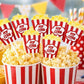 Movie Party Cupcake Toppers - Popcorn cupcake toppers - Movie Party Decorations