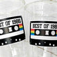 40th PARTY CUPS 40th Birthday Decoration 40th Party Favors 40th Party 40th Birthday Cassette Tape Party Best of 1986 Birthday Vintage 1986