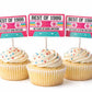 Pink 40th Birthday Party Cupcake Toppers Pink Cassette 40th Birthday Cupcake Toppers Best of 1983 Birthday Vintage 1983 Party 40th Birthday