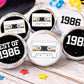 180 - 40th Birthday Cassette Tape Stickers 40th Birthday Party Favor Stickers for Candy Vintage 1983 40th Birthday Best of 1983 Birthday