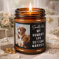 Dog Parents Engagement Gift, Custom Pet Photo, She Said Yes Present, Dog Mom And Dad Bridal Gift, Personalized Amber Jar Candle, Soy Candle