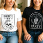 Bride or Die Shirt, Bride or Die Bachelorette Party Shirts, Til Death Do us Party, Funny Bridal Party Shirts, Halloween Bachelorette Shirts