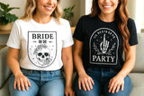 Bride or Die Shirt, Bride or Die Bachelorette Party Shirts, Til Death Do us Party, Funny Bridal Party Shirts, Halloween Bachelorette Shirts