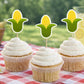Corn Cupcake Toppers Corn Birthday Corn Party Decorations Fall Party Cupcake Toppers