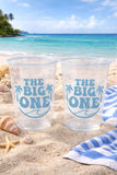 Surf Birthday Cups, The Big One Cups, 1st Birthday Party Cups, Surf Birthday Party Favors, Boy Surfing Cups, Surfs Up, Surfer, Catch A Wave