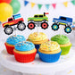 Monster Truck Cupcake Toppers Monster Truck Party Decorations Monster Truck Cake Toppers Monster Truck Birthday Supplies Monster Truck Party