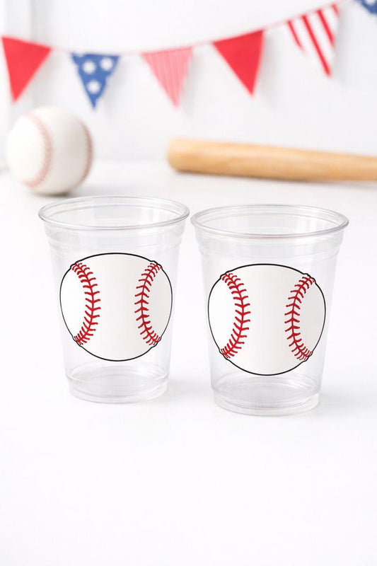 BASEBALL PARTY CUPS - Baseball Cups Baseball Party Cups Baseball Birthday Cups Baseball Cups Sports Party Cups Favors Baseball Baby Shower