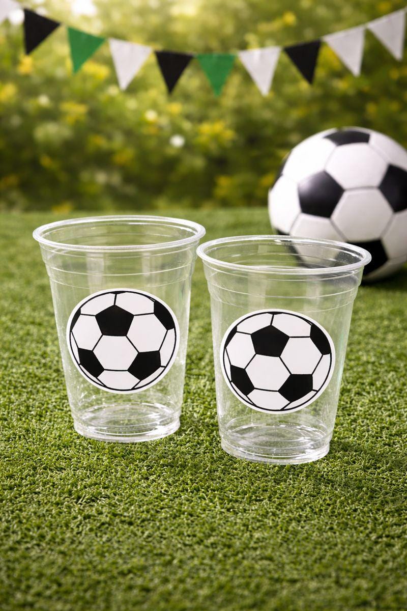 SOCCER PARTY CUPS - Soccer Party Cups Soccer Birthday Soccer Party Soccer Decorations Soccer Party Supplies Soccer Birthday Party Soccer