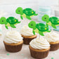 Turtle Cupcake Toppers - Turtle Birthday - Turtle Baby Shower - Under The Sea Cupcake Toppers - Boy Turtle