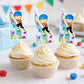 Boy Rock Climbing Cupcake Toppers, Rock Climbing Birthday, Rock Climbing Party, Rock Climbing Party Supplies, Rock Climbing Party