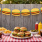 Hamburger Garland, Hamburger Banner, Fast Food Banner, Fast Food Garland, Photo Prop
