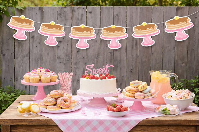 Pancake Garland, Pancake Banner, Pancakes and Pajamas, Slumber Party, Pancake Photo Prop, Pancake Decorations, Sleepover Party Decoration