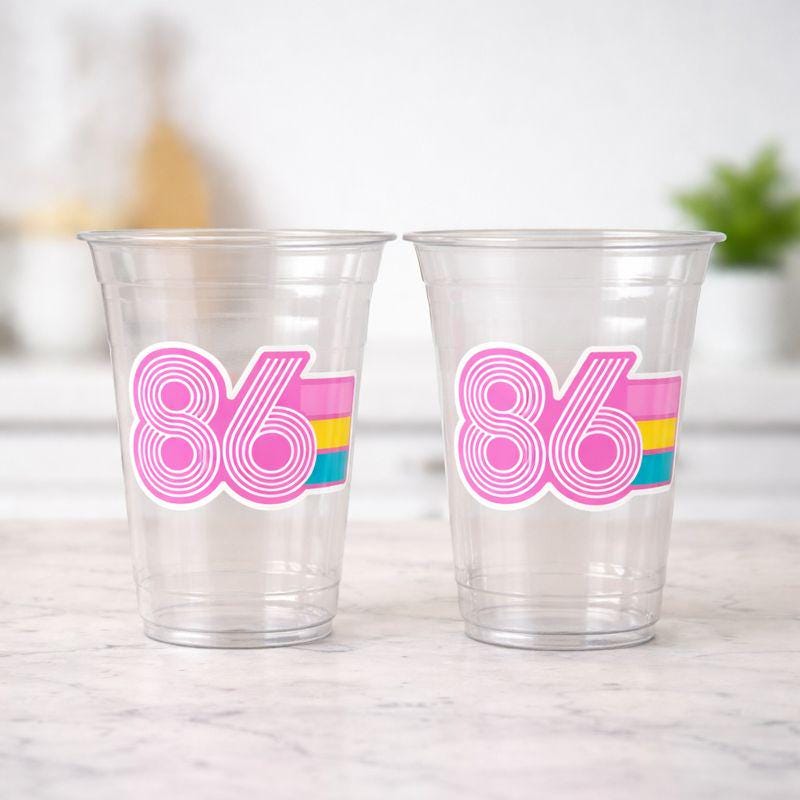 40th PARTY CUPS - Best of 1985 40th Birthday Party Cups 40th Birthday Favors 40th Party Cups 40th Party Decorations 1985 Birthday Party 80s