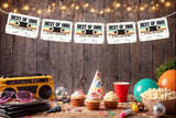 Cassette Tape 40th Birthday Banner Best of 1986 Banner 1986 Party Decorations 40th Party Decorations 40th Party Banner 40th Party Garland