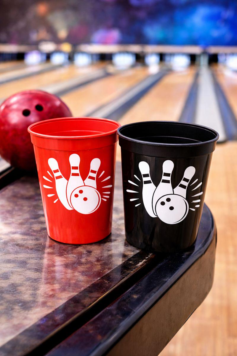 BOWLING PARTY CUPS - Bowling Birthday Cups Bowling Cups First Birthday Bowling Party Decorations Bowling Bowling Cups Bowling Party Favors