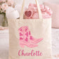 Personalized Name Tote, Bridesmaid Tote, Bridesmaids Totes, Cowgirl Bachelorette Gifts, Cowgirl Bachelorette Tote Bags, Bridesmaid Gift Tote