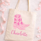 Personalized Name Tote, Bridesmaid Tote, Bridesmaids Totes, Cowgirl Bachelorette Gifts, Cowgirl Bachelorette Tote Bags, Bridesmaid Gift Tote