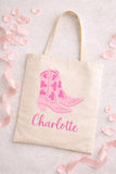 Personalized Name Tote, Bridesmaid Tote, Bridesmaids Totes, Cowgirl Bachelorette Gifts, Cowgirl Bachelorette Tote Bags, Bridesmaid Gift Tote