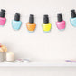 Nail Polish Banner, Nail Polish Garland, Spa Party Banner, Spa Party Garland, Spa Party Decorations, Photo Prop, Beauty Party Supplies Props