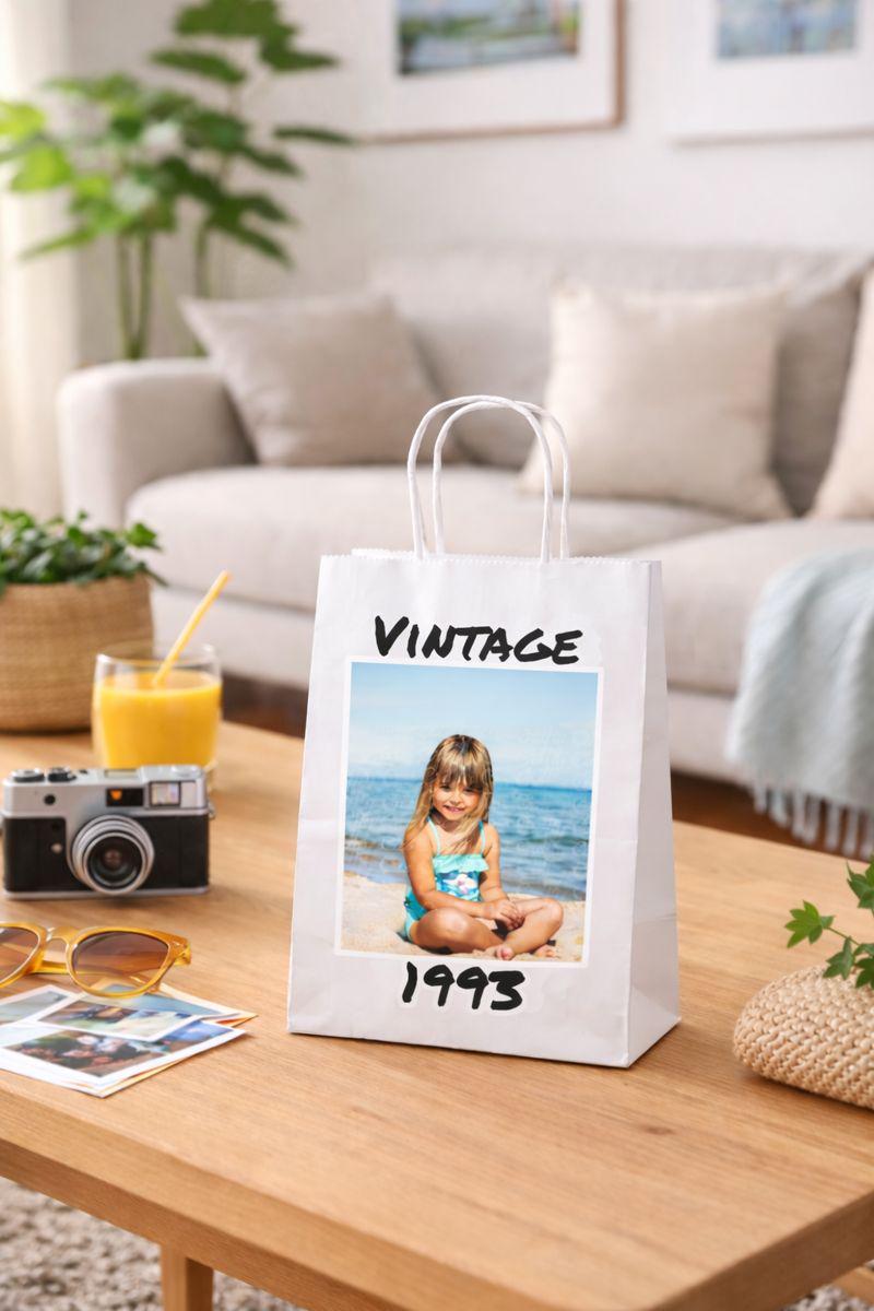 Custom Party Bags Personalized Party Bags Personalized 30th Birthday Bags Vintage 30th Goody Bags Vintage 1993 Custom Favor Bags Decorations