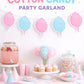 COTTON CANDY Garland, Candy Birthday Decoration, Candy Garland, Candy Bar Banner, Candy Birthday, Candy Decoration, Candy Buffet, Photo Prop