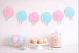 COTTON CANDY Garland, Candy Birthday Decoration, Candy Garland, Candy Bar Banner, Candy Birthday, Candy Decoration, Candy Buffet, Photo Prop
