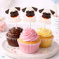 Puppy Party Cupcake Toppers - Pug Cupcake Toppers Pug Birthday Party Pug Party Decorations Puppy Party Cupcake Toppers Dog Birthday Party