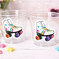 ROLLER SKATE PARTY Cups - Roller Skating Birthday Cups Skate Party Favors Skating Party Cups Roller Skating Birthday 80's Birthday Party