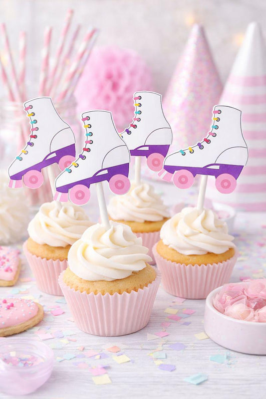 Roller Skate Cupcake Toppers
