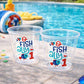 FISHING PARTY CUPS O-Fish-Ally Fishing Birthday Fishing First Birthday Party Gone Fishing Party The Big One Decorations Fish Bait Cups