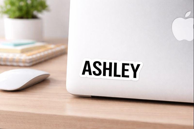 PERSONALIZED NAME STICKER, Name Decal, Personalized Vinyl Name Sticker, Customized Name Stickers, Water bottle sticker, Laptop Decal Sticker