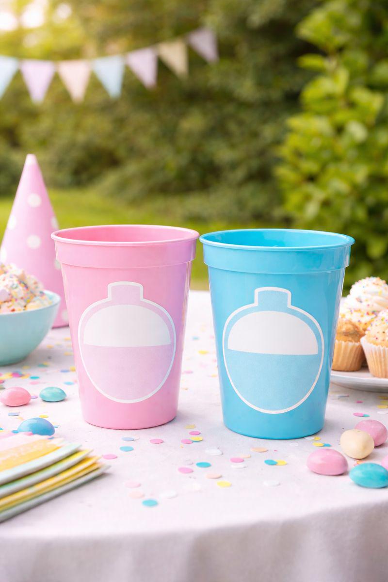 GENDER REVEAL FISHING Party Cups - Fishing Bobbers Fishing Baby Shower Fishing Favors Fishing Decorations Fishing Birthday Fishing Party