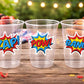 SUPERHERO PARTY CUPS - Superhero Cups Superhero Birthday Superhero Party Superhero Decorations Superhero Party Favors Superhero Cup Favors