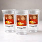 Custom Photo Party Cups 16oz Personalized Plastic Cups with Text for Parties Events Birthday Supplies Decorations Vintage Est Year Face Cups