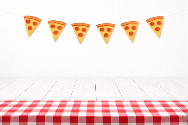 Pizza Garland, Pizza Banner, Pizza Party Banner, Pizza Party Decorations, Pizza Party Sign, Pizza Photo Prop, Pizza Party Supplies, Sign