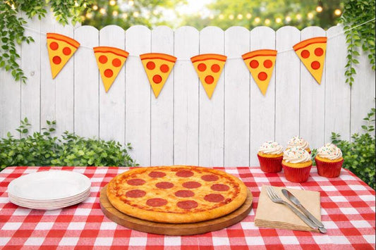 Pizza Garland, Pizza Banner, Pizza Party Banner, Pizza Party Decorations, Pizza Party Sign, Pizza Photo Prop, Pizza Party Supplies, Sign
