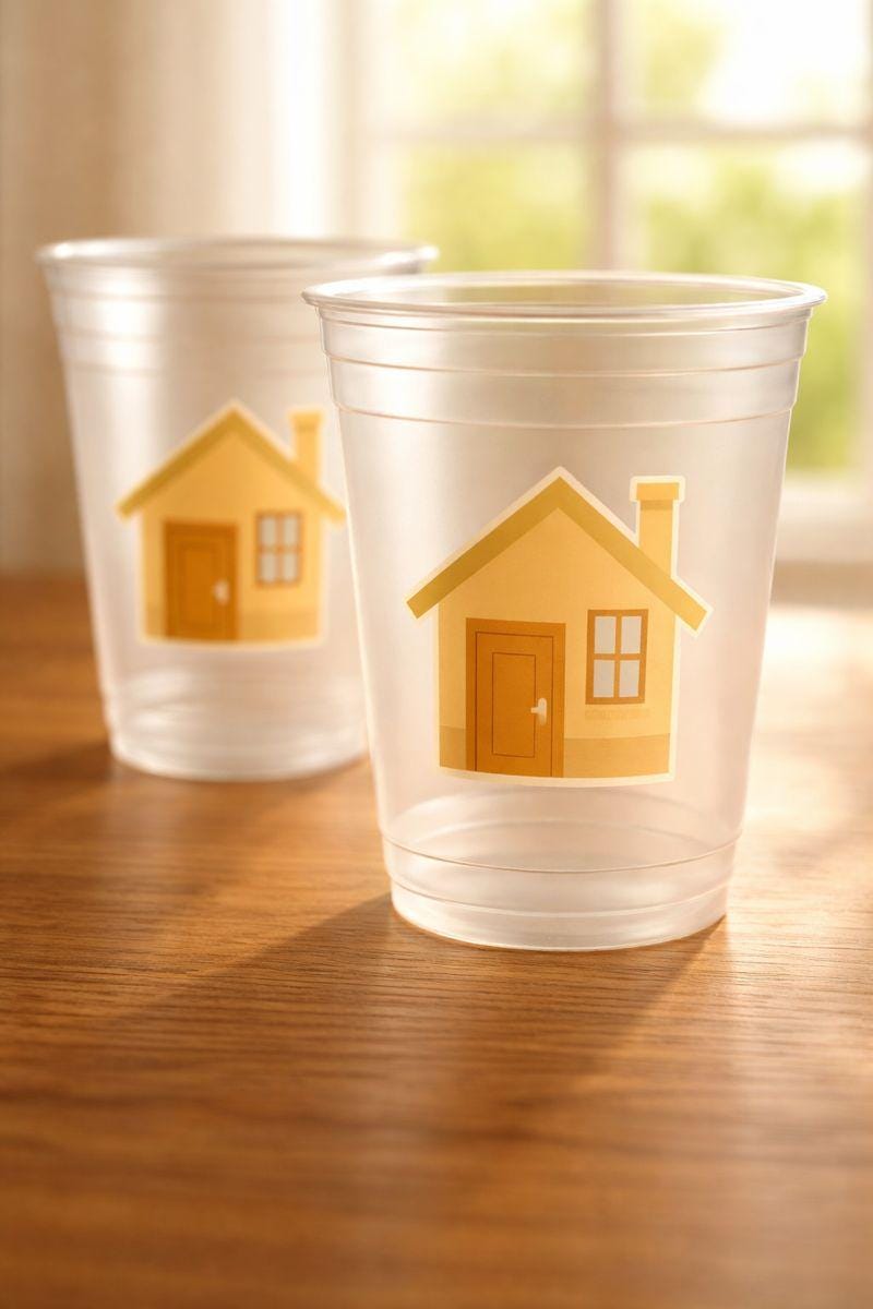 HOUSEWARMING PARTY CUPS - Housewarming Decorations Housewarming Gifts Housewarming Party Favors House Warming Gifts New Home Gift First Home