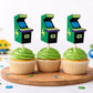 Arcade Cupcake Toppers, Arcade Game Cupcake Toppers, Video Game Cupcake Toppers - Gaming Cupcake Toppers, 80's cupcake toppers