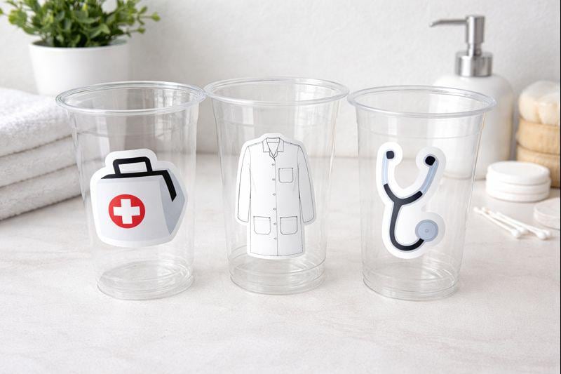 DOCTOR PARTY CUPS - Medical School Party Cups Nurse Party Cups Nursing Party Doctor Party Decorations Doctor Graduation Party Medical Cups